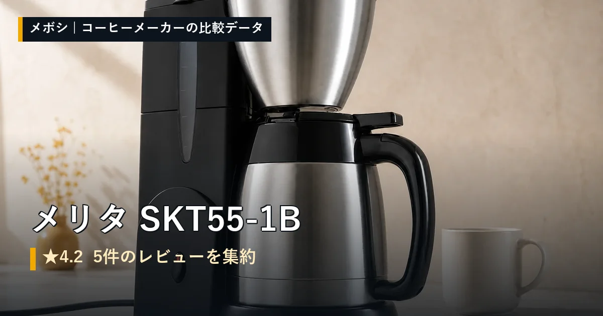 メリタ SKT55-1Bのレビューデータまとめ