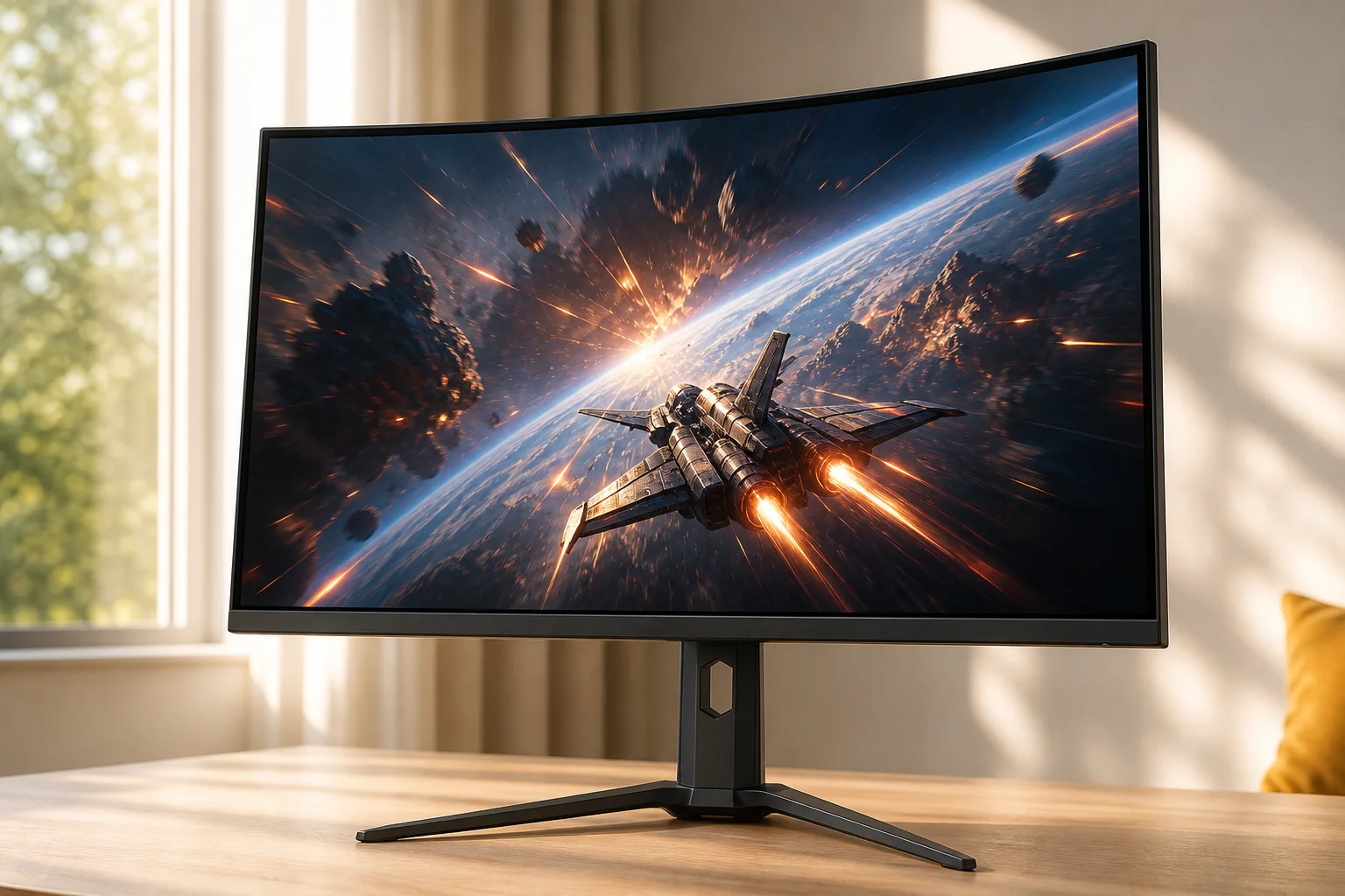 MSI MAG 321CUPDFを暮らしの中で使うイメージ