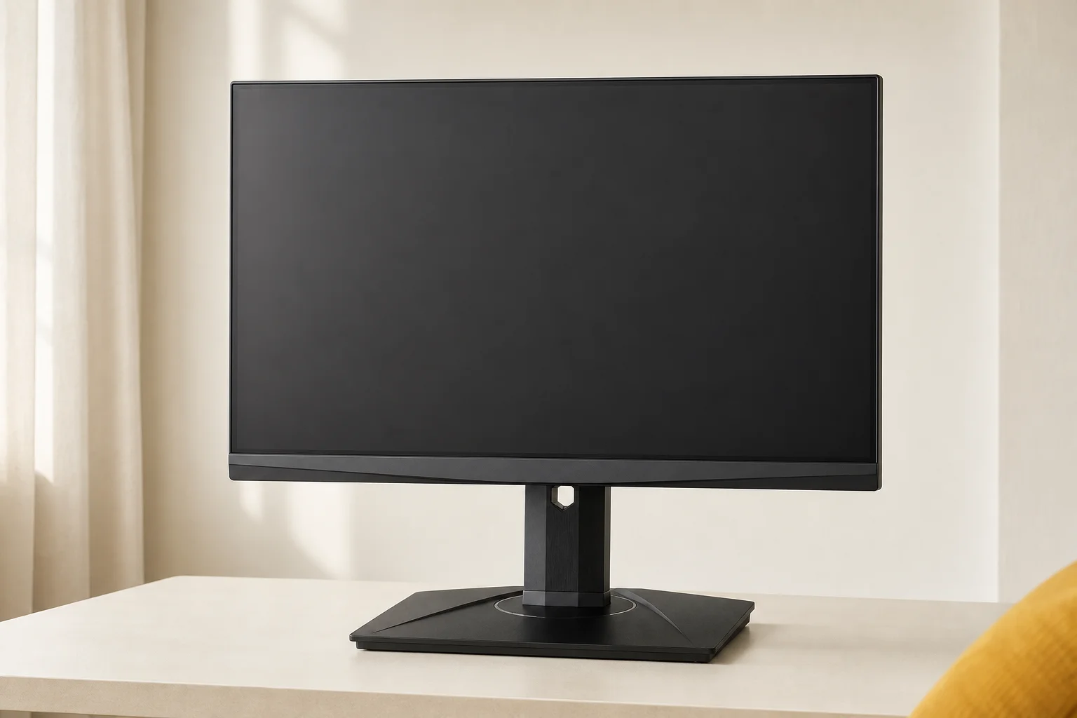 MSI Oculux NXG253Rの設置まわりを確認するイメージ