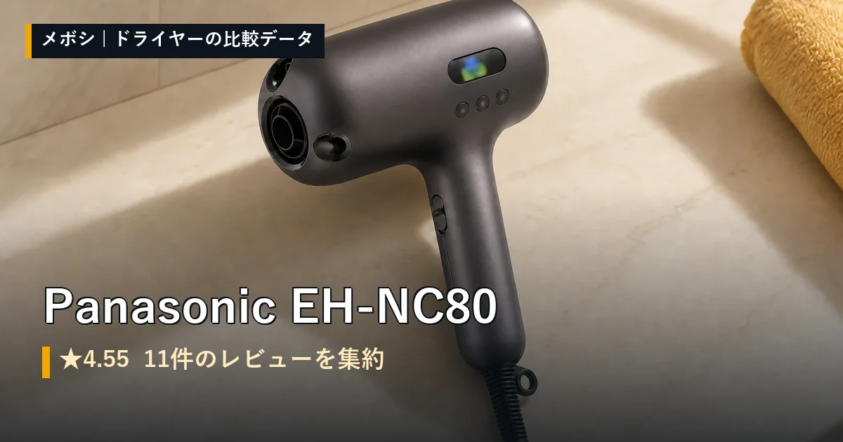 Panasonic EH-NC80のレビューデータまとめ