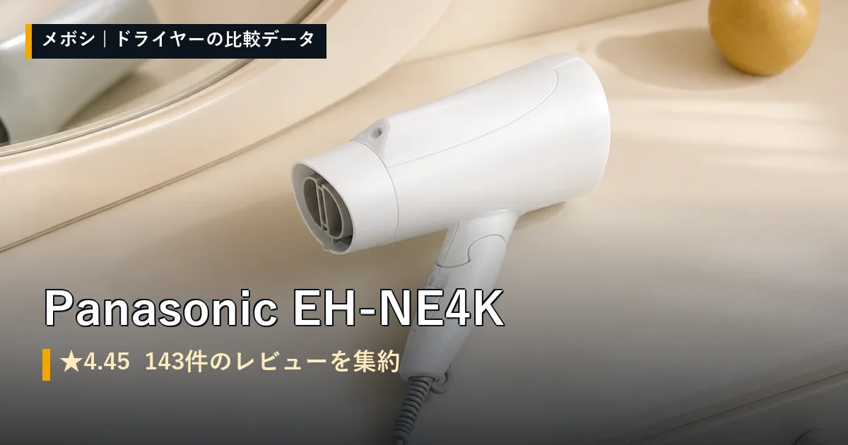 Panasonic EH-NE4Kのレビューデータまとめ