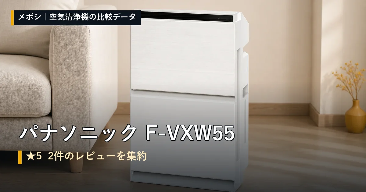 パナソニック F-VXW55のレビューデータまとめ