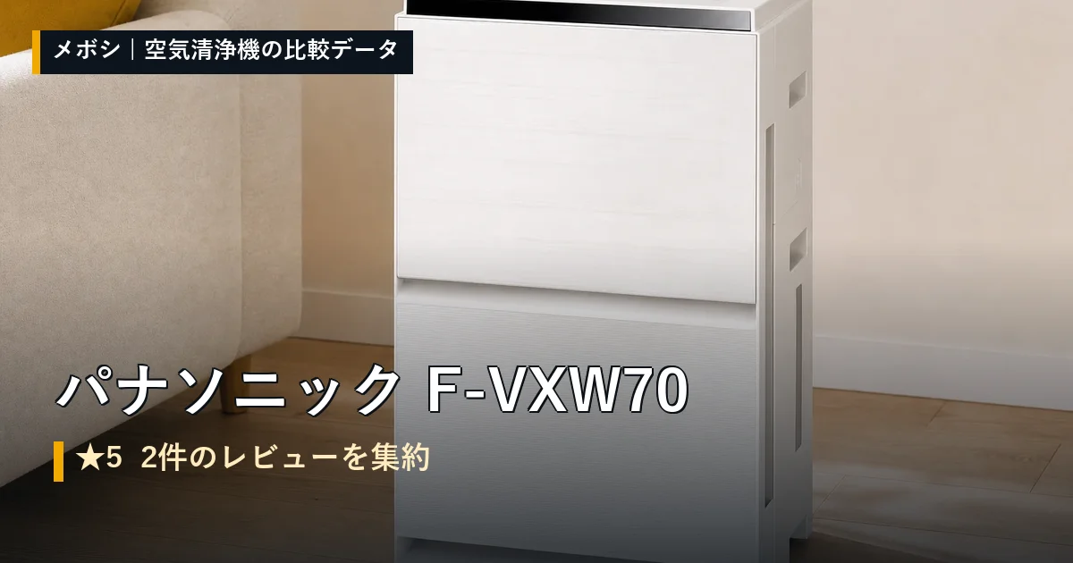 パナソニック F-VXW70のレビューデータまとめ