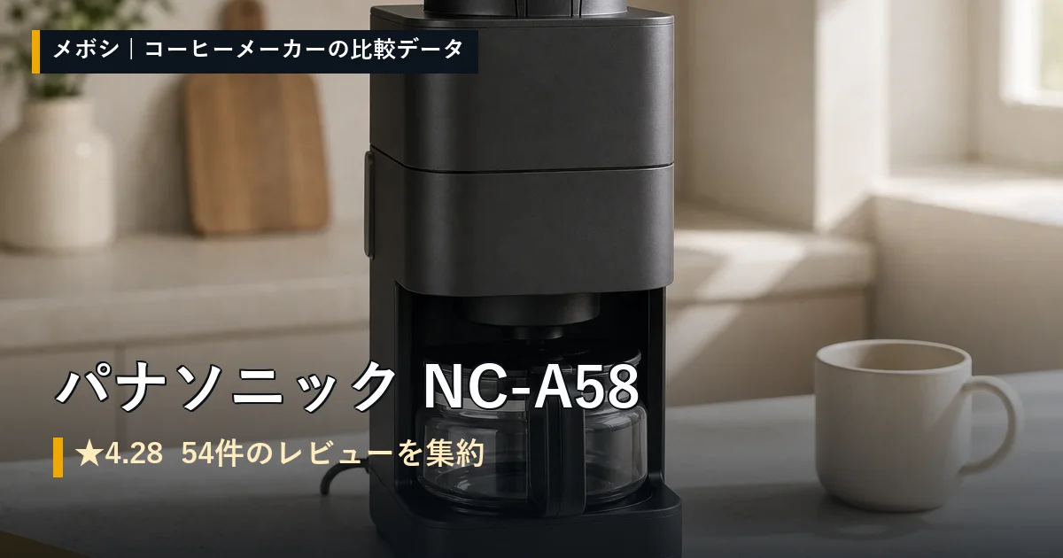 パナソニック NC-A58のレビューデータまとめ