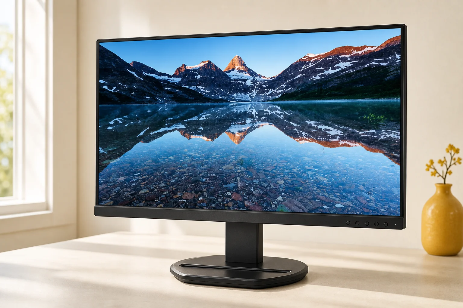Philips 243B9/11の設置まわりを確認するイメージ