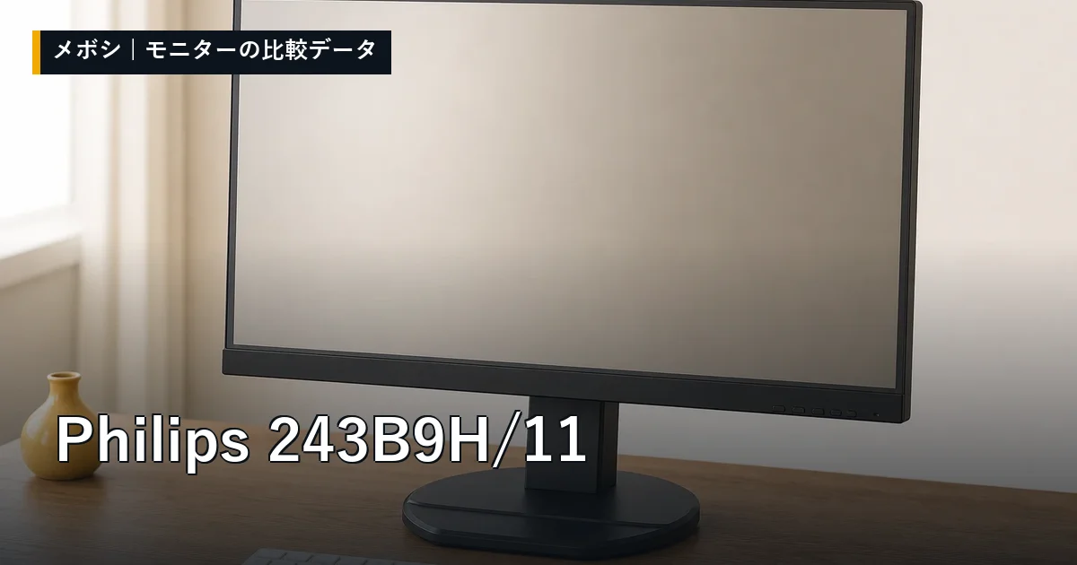 Philips 243B9H/11のレビューデータまとめ
