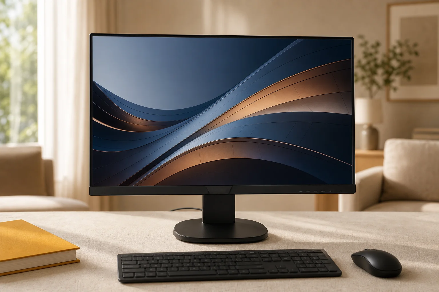 Philips 243S7EJMB/11の設置まわりを確認するイメージ