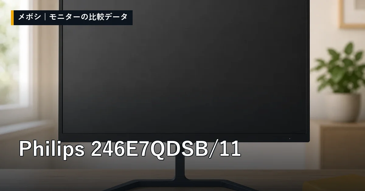 Philips 246E7QDSB/11のレビューデータまとめ