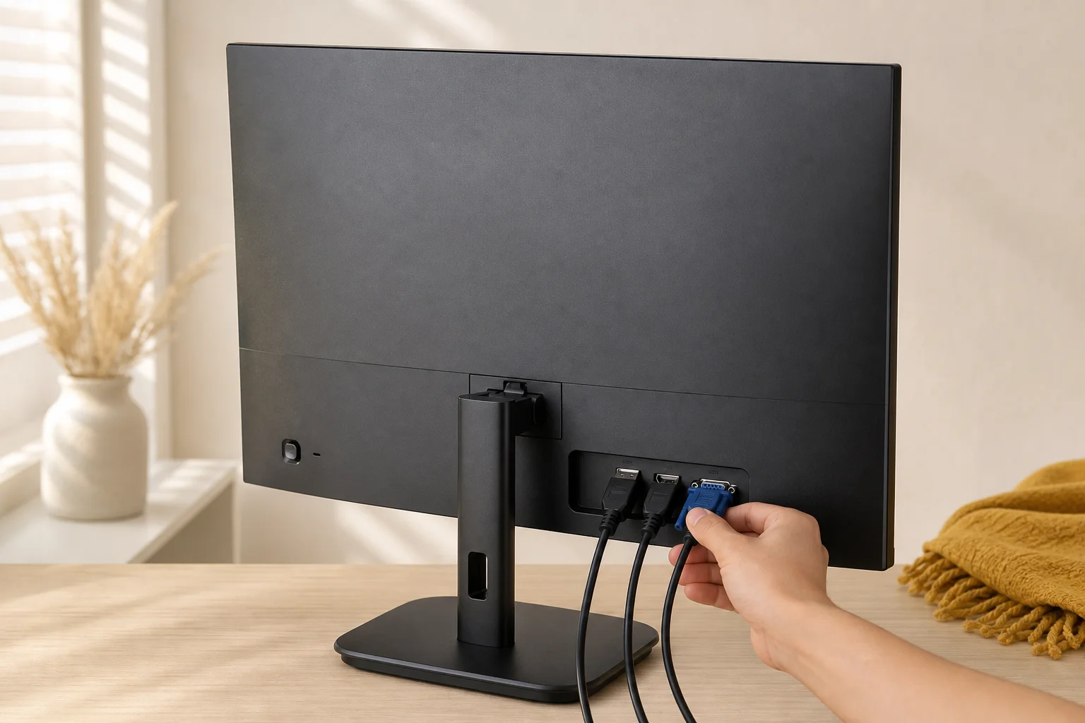 Philips 27E1N1200A/11の設置まわりを確認するイメージ