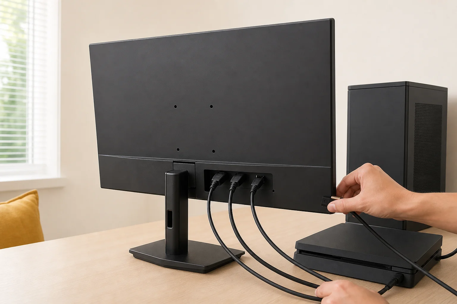 Philips 27E1N1800A/11の設置まわりを確認するイメージ
