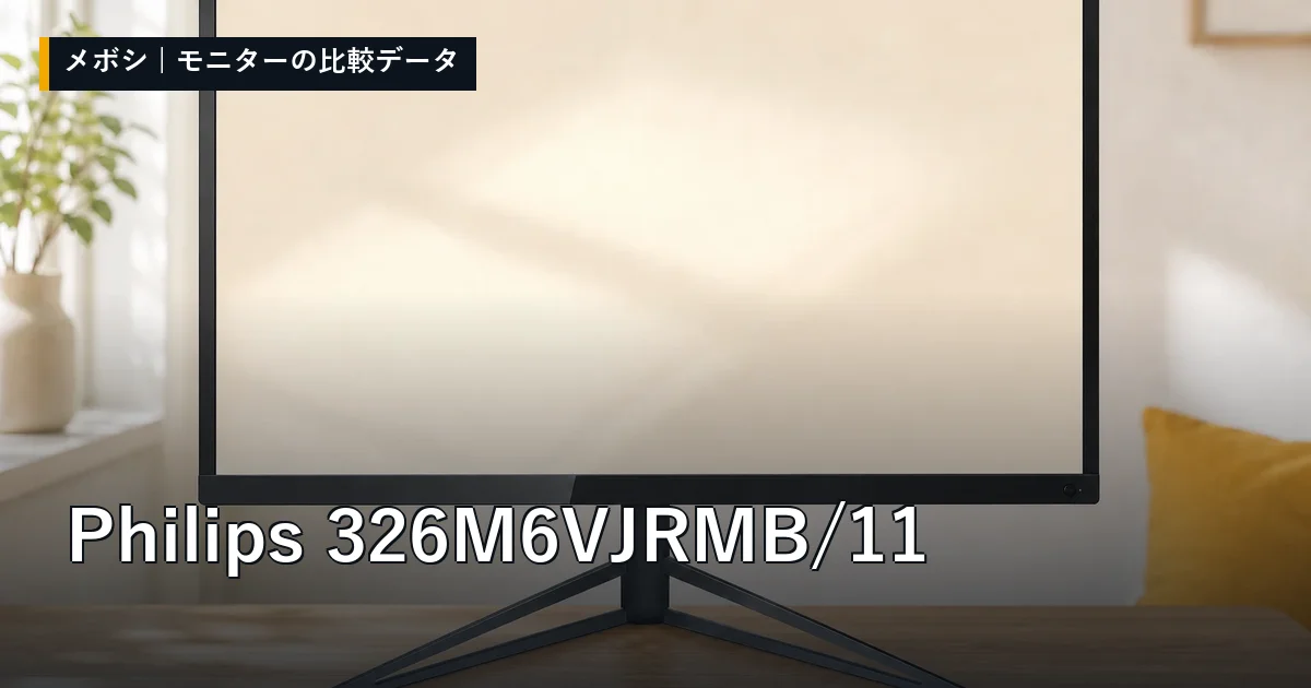 Philips 326M6VJRMB/11のレビューデータまとめ