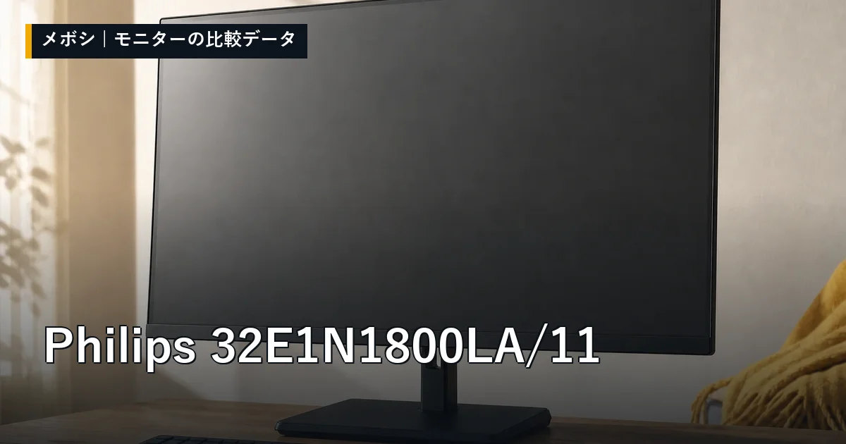 Philips 32E1N1800LA/11のレビューデータまとめ