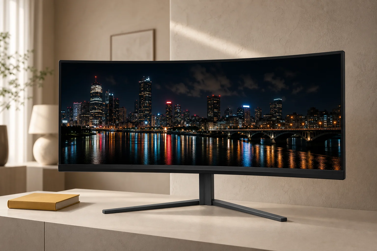 Philips 34M2C3500L/11の設置まわりを確認するイメージ