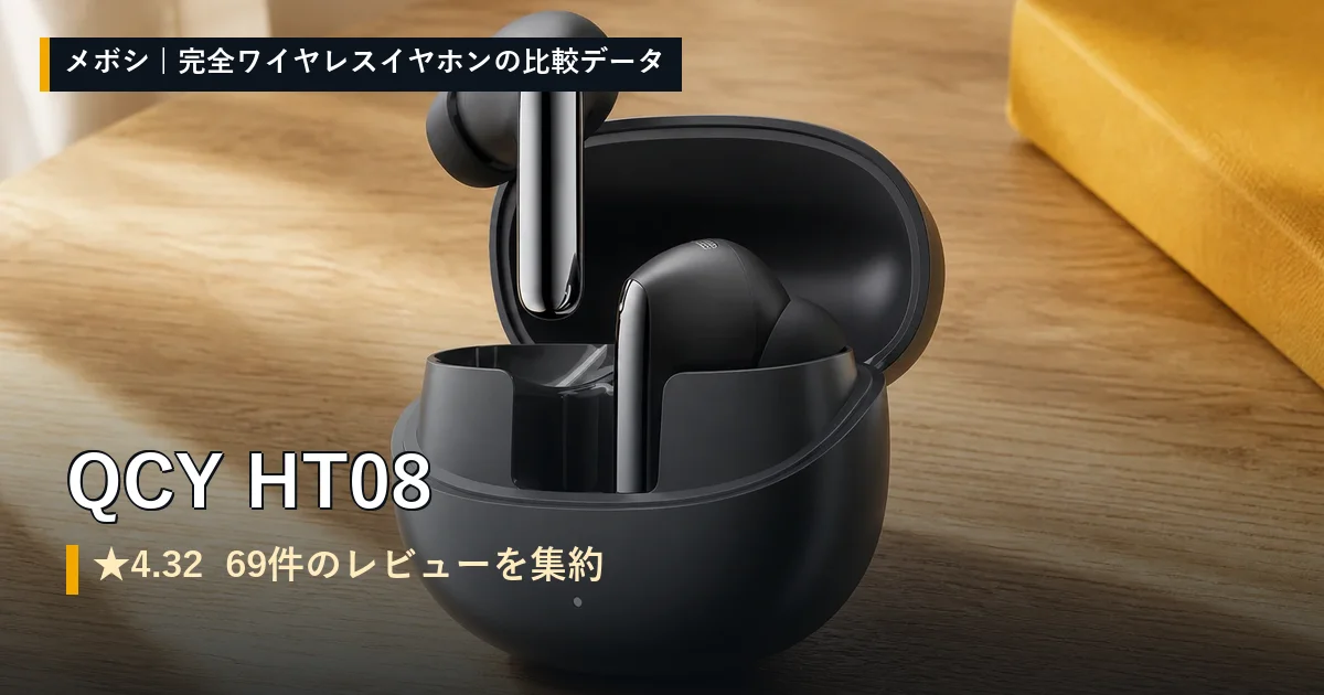 QCY HT08のレビューデータまとめ