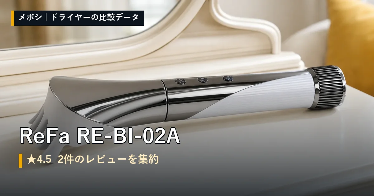 ReFa RE-BI-02Aのレビューデータまとめ