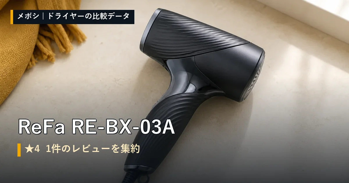 ReFa RE-BX-03Aのレビューデータまとめ