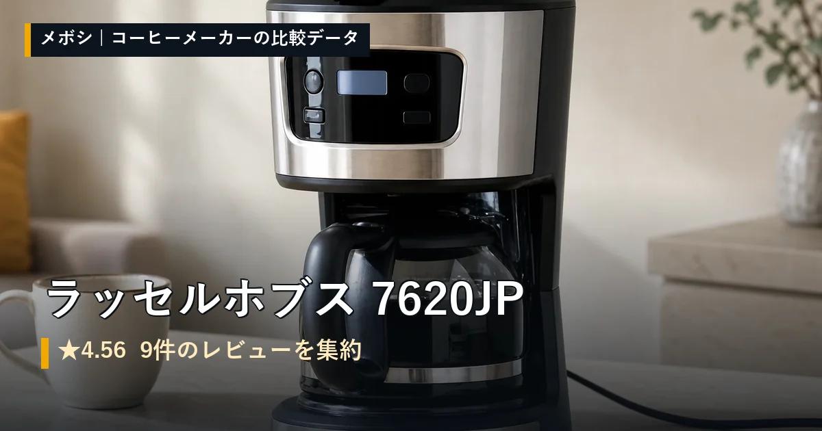 ラッセルホブス 7620JPのレビューデータまとめ