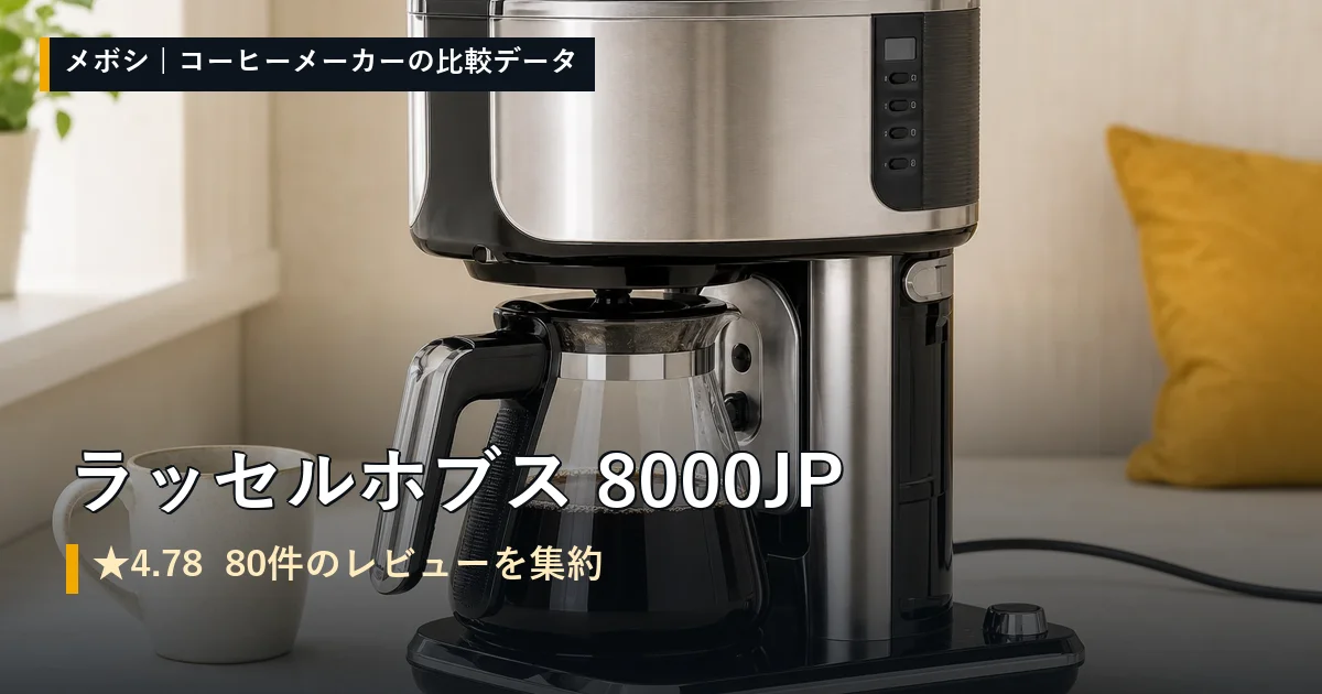 ラッセルホブス 8000JPのレビューデータまとめ