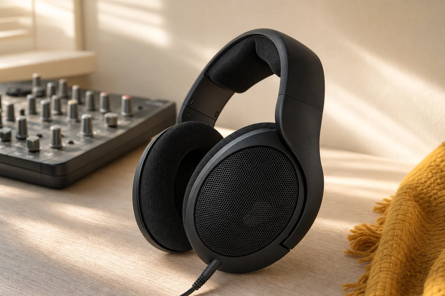 Sennheiser HD 560Sの設置まわりを確認するイメージ