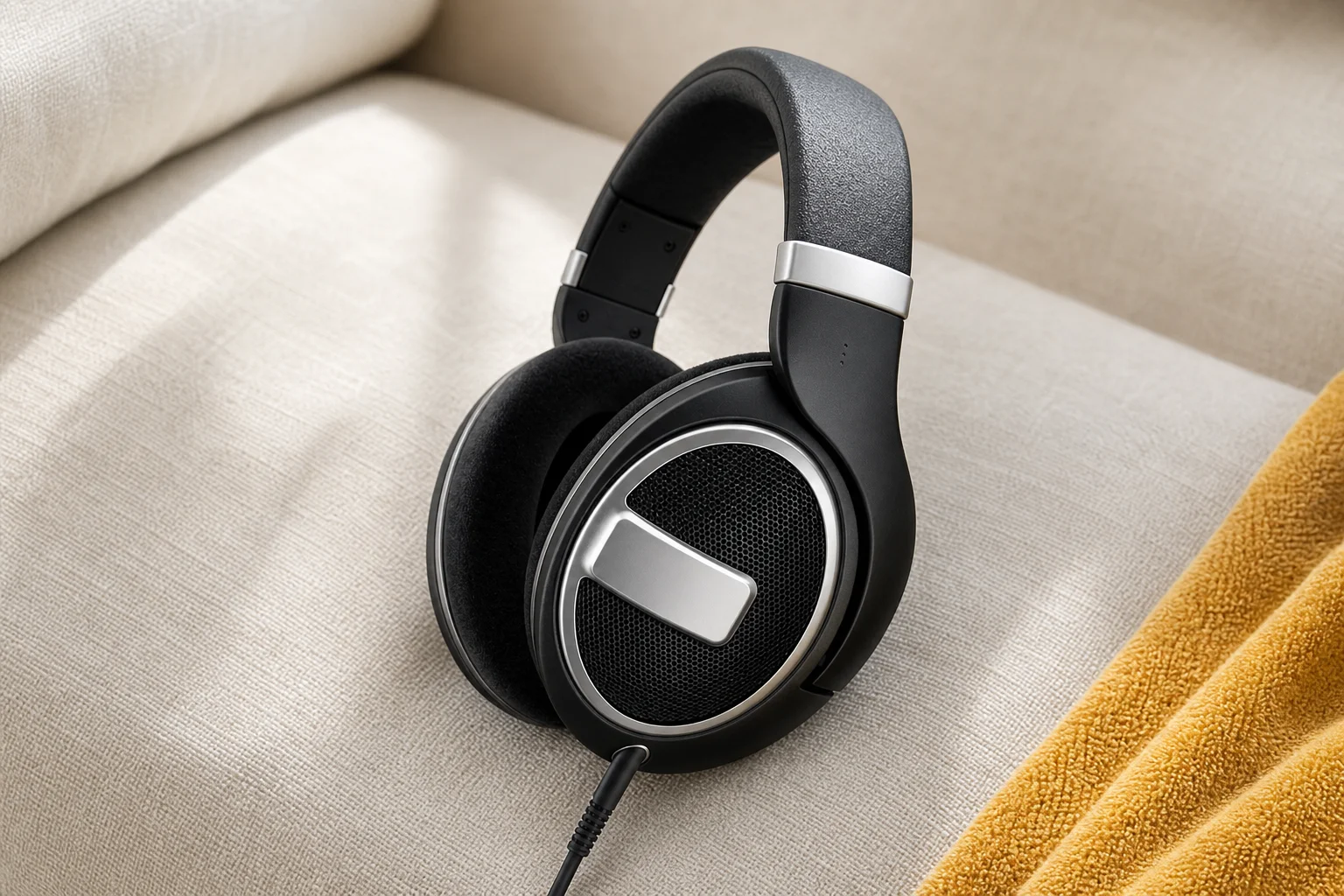 Sennheiser HD 599 SEの設置まわりを確認するイメージ
