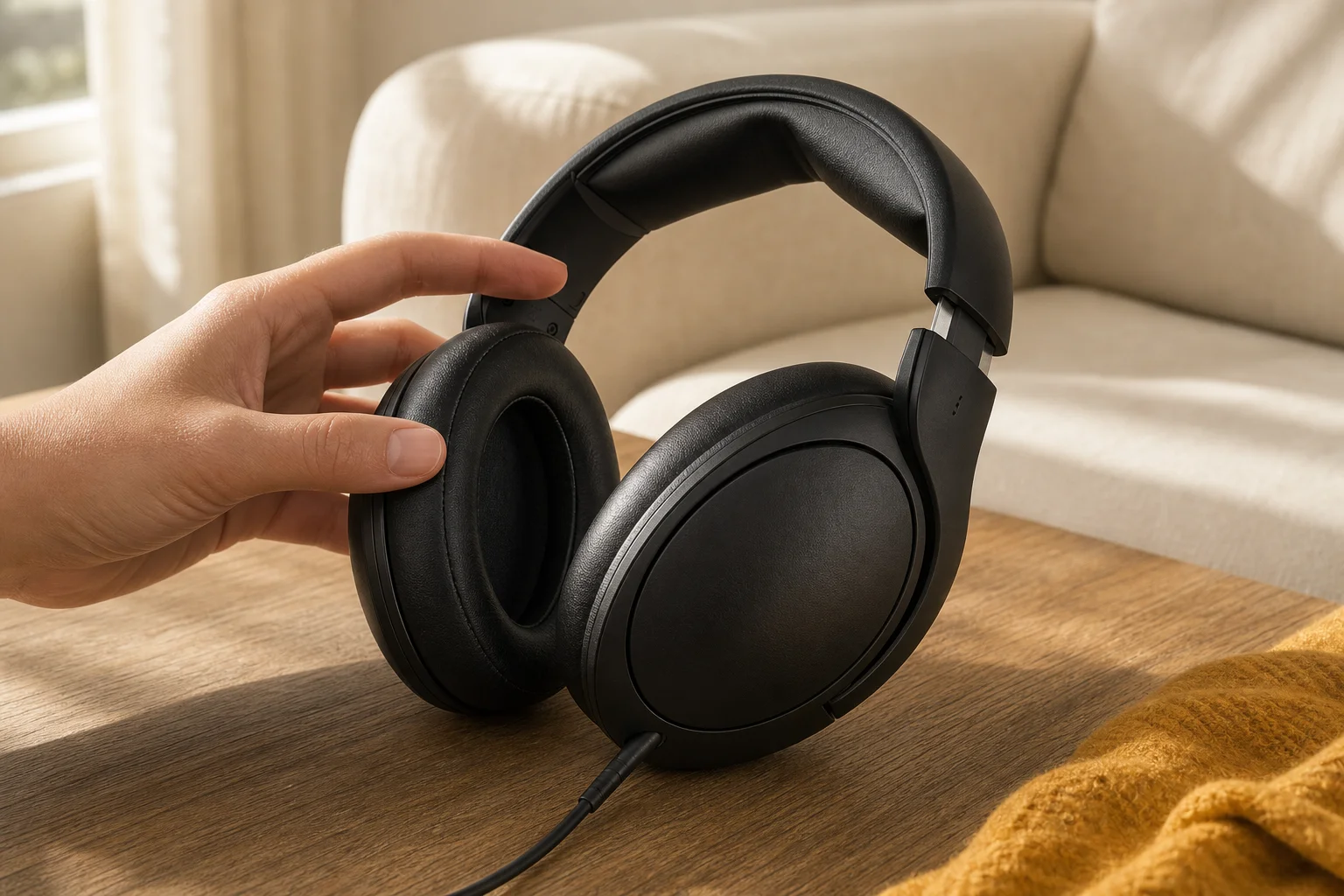 Sennheiser HD 620Sの設置まわりを確認するイメージ