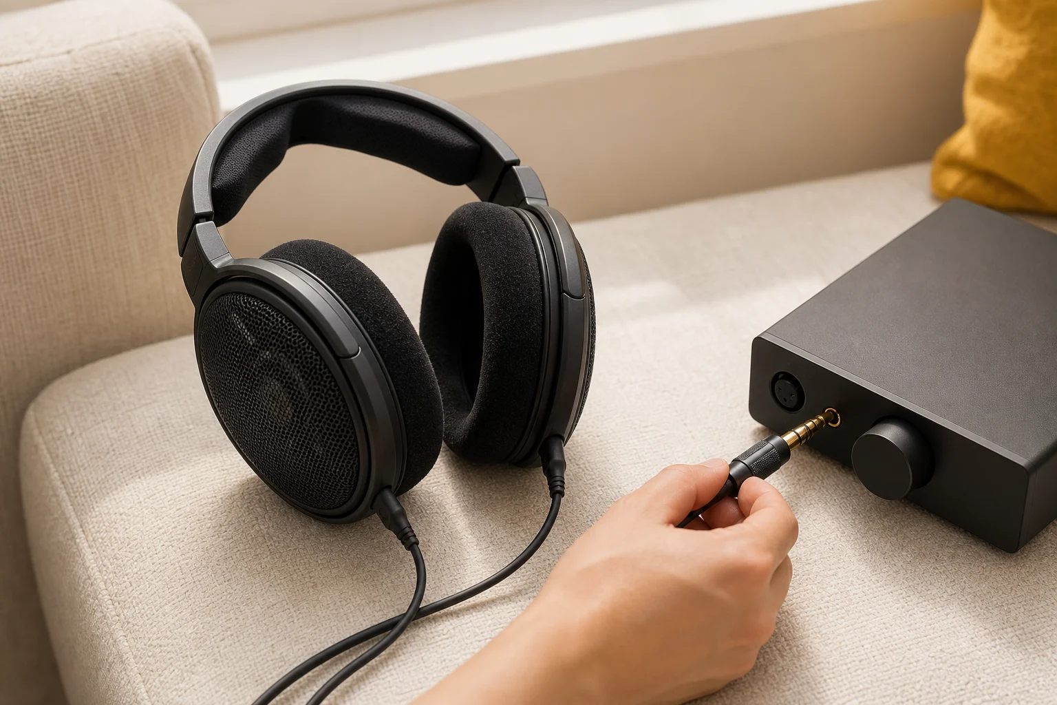 Sennheiser HD 660S2の設置まわりを確認するイメージ