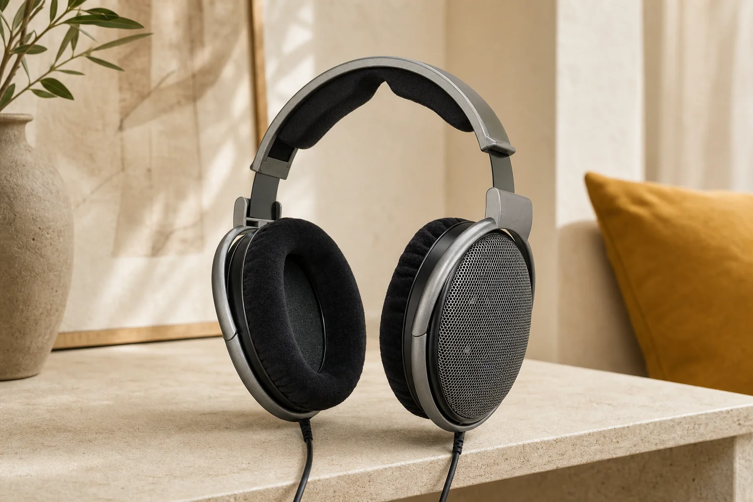 Sennheiser HD650の設置まわりを確認するイメージ