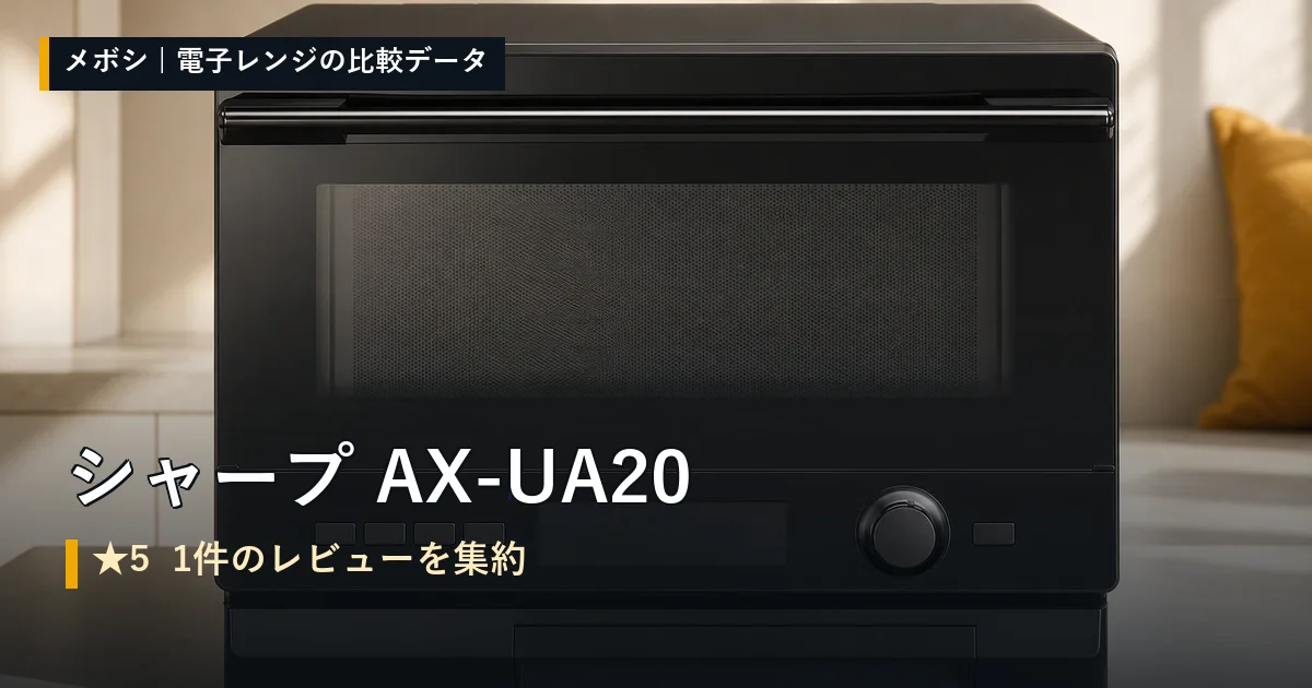 シャープ AX-UA20のレビューデータまとめ