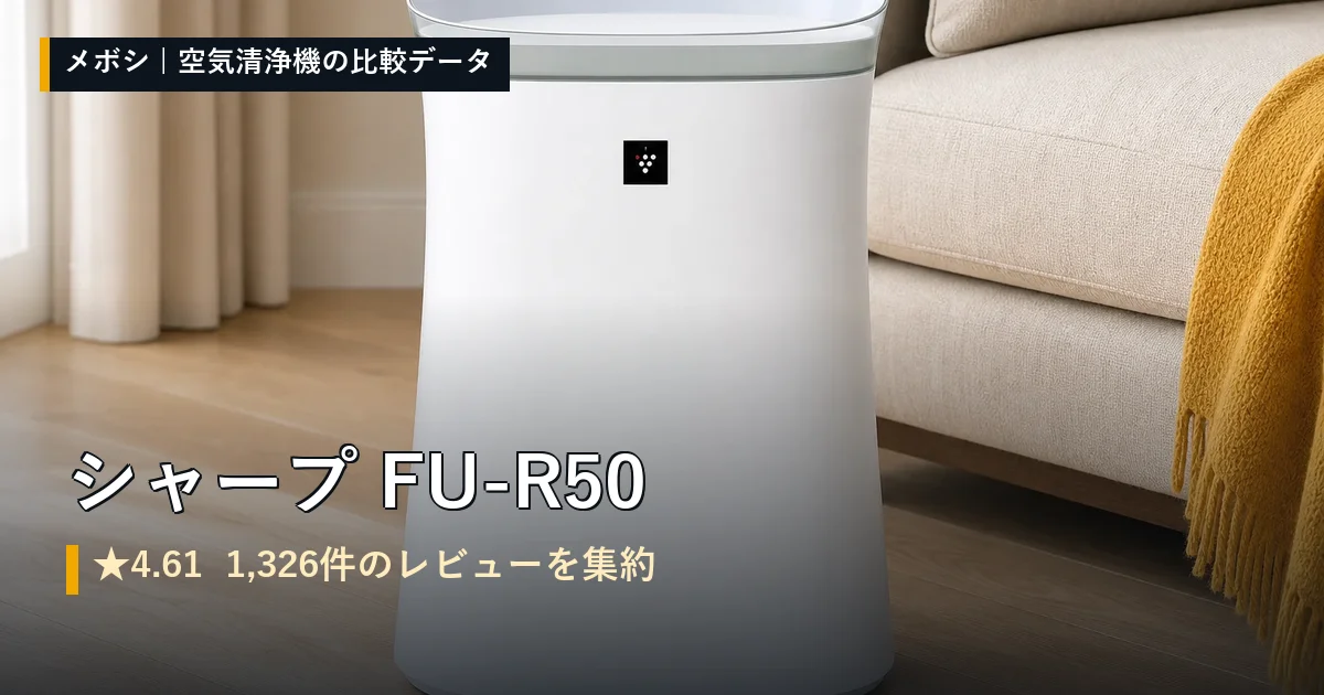 シャープ FU-R50のレビューデータまとめ