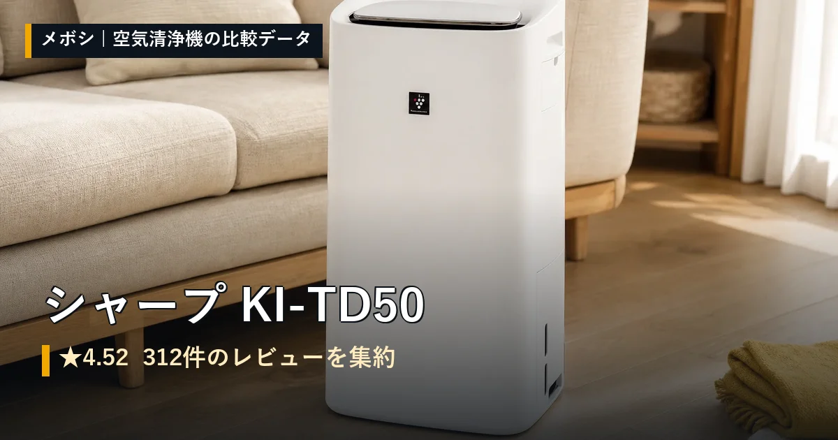 シャープ KI-TD50のレビューデータまとめ