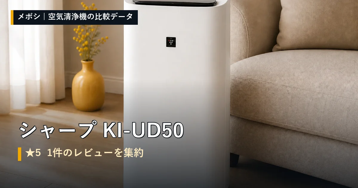 シャープ KI-UD50のレビューデータまとめ