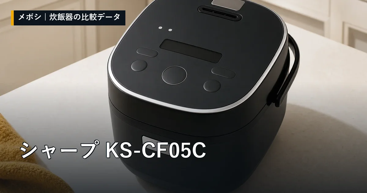 シャープ KS-CF05Cのレビューデータまとめ