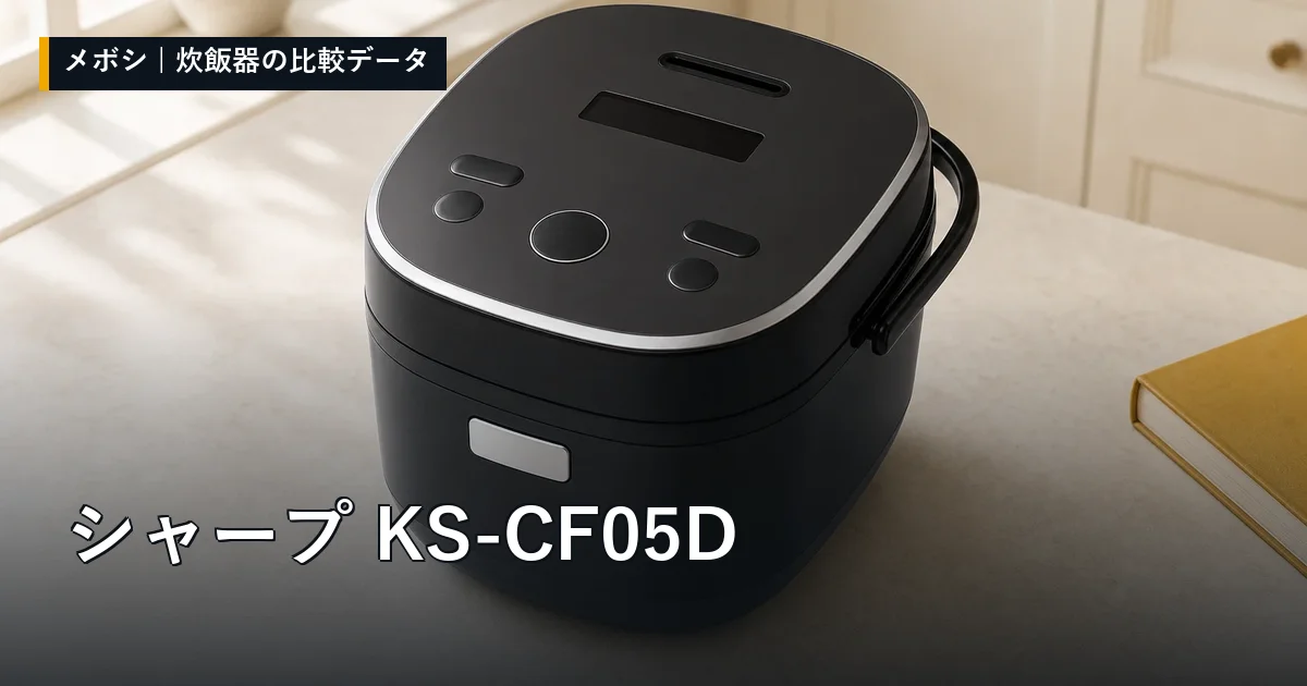 シャープ KS-CF05Dのレビューデータまとめ