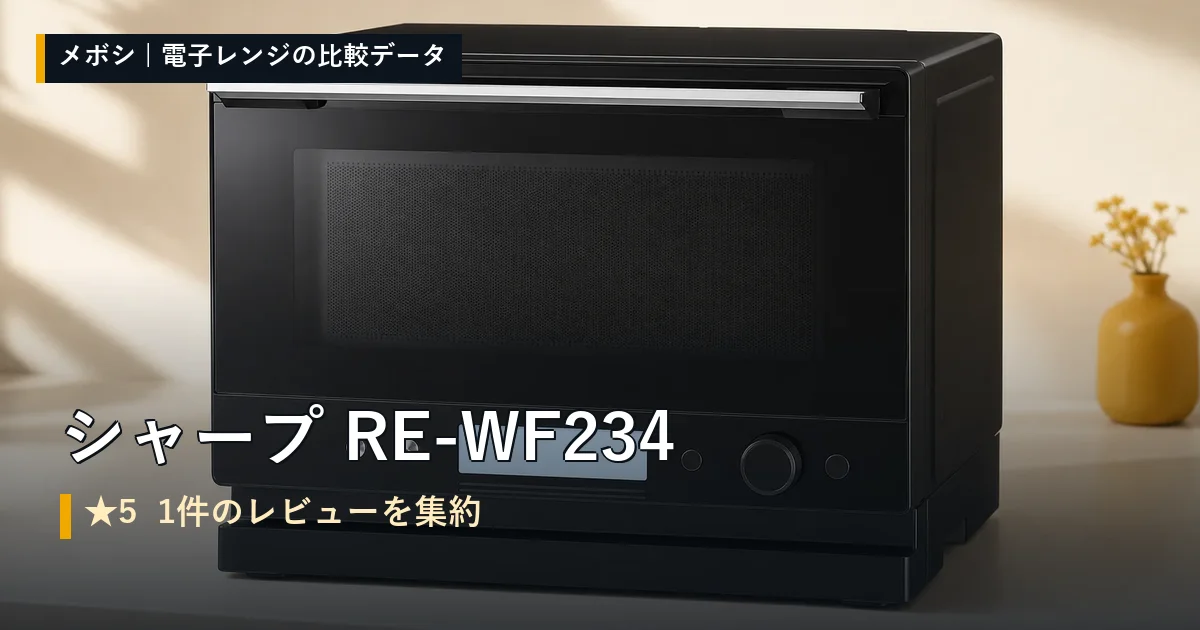 シャープ RE-WF234のレビューデータまとめ