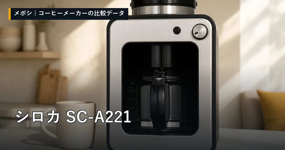 シロカ SC-A221のレビューデータまとめ