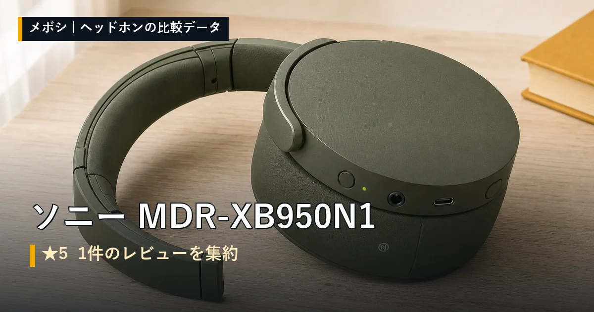ソニー MDR-XB950N1のレビューデータまとめ