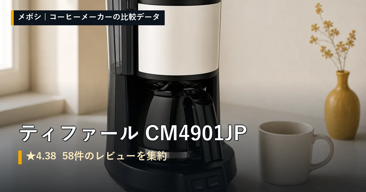 ティファール CM4901JPのレビューデータまとめ