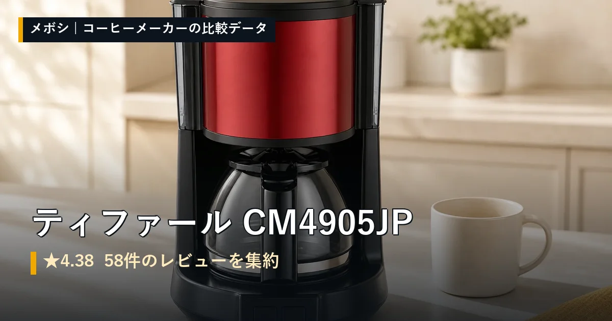 ティファール CM4905JPのレビューデータまとめ