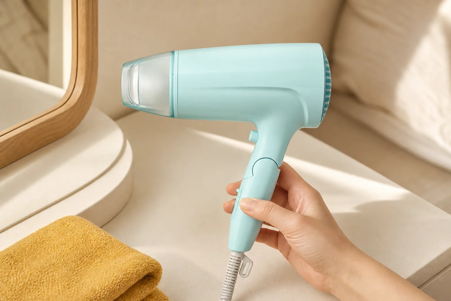 TESCOM TD460Aの設置まわりを確認するイメージ