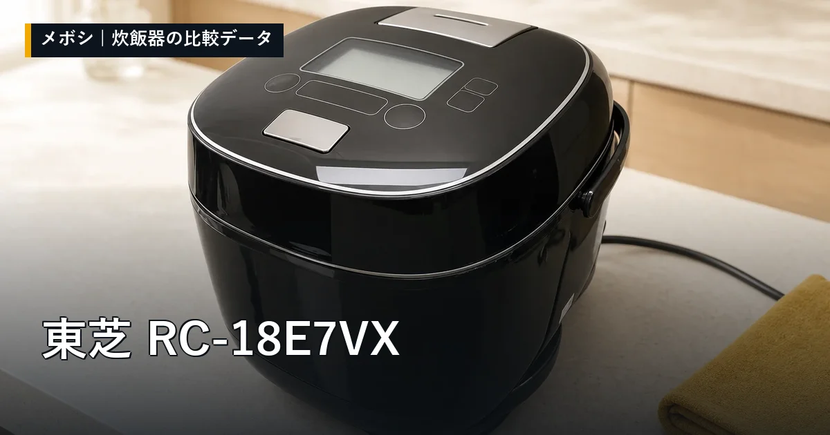 東芝 RC-18E7VXのレビューデータまとめ