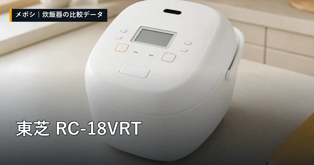 東芝 RC-18VRTのレビューデータまとめ