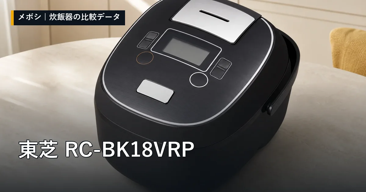 東芝 RC-BK18VRPのレビューデータまとめ