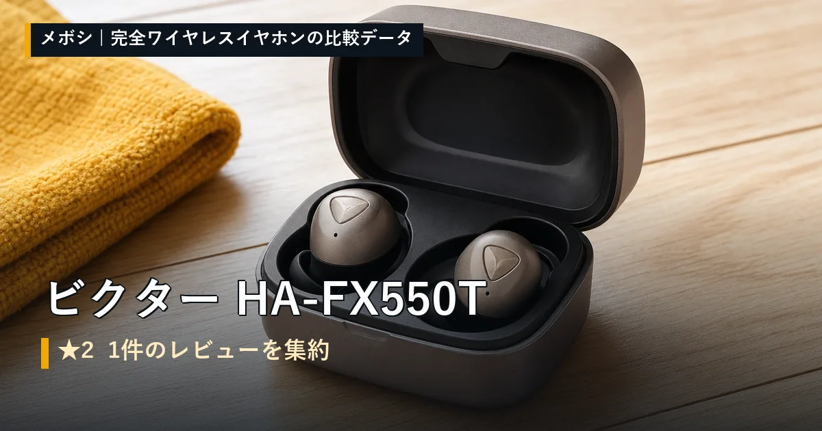 ビクター HA-FX550Tのレビューデータまとめ