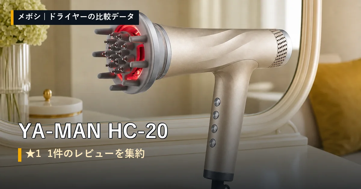 YA-MAN HC-20のレビューデータまとめ