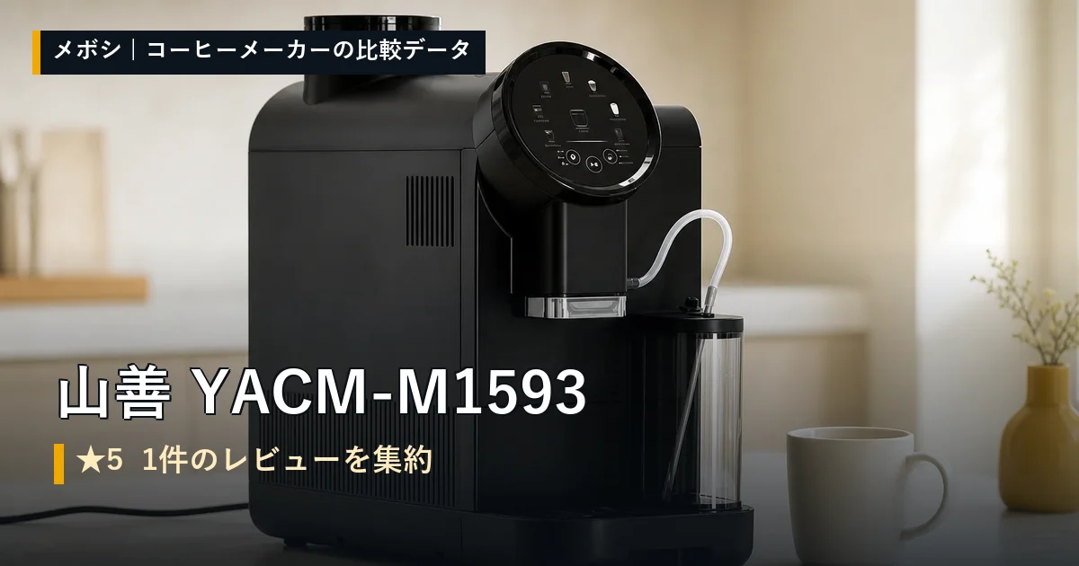 山善 YACM-M1593のレビューデータまとめ