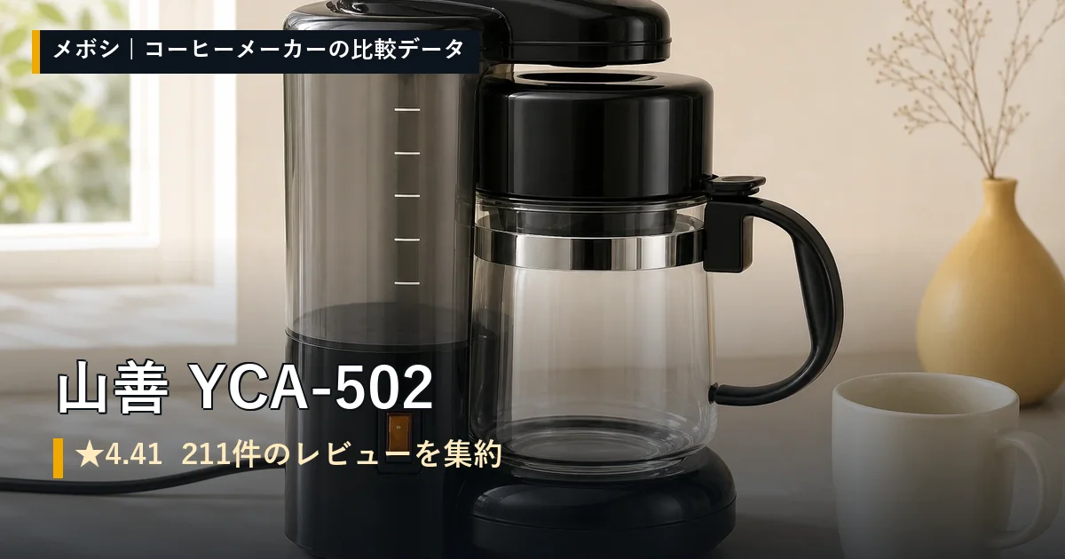 山善 YCA-502のレビューデータまとめ