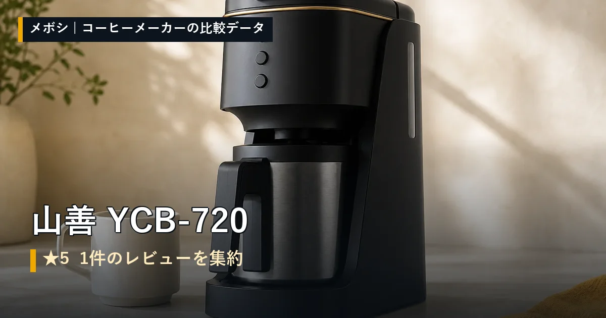 山善 YCB-720のレビューデータまとめ