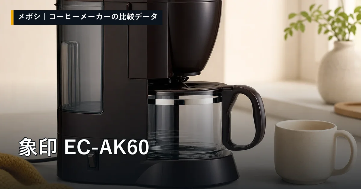 象印 EC-AK60のレビューデータまとめ