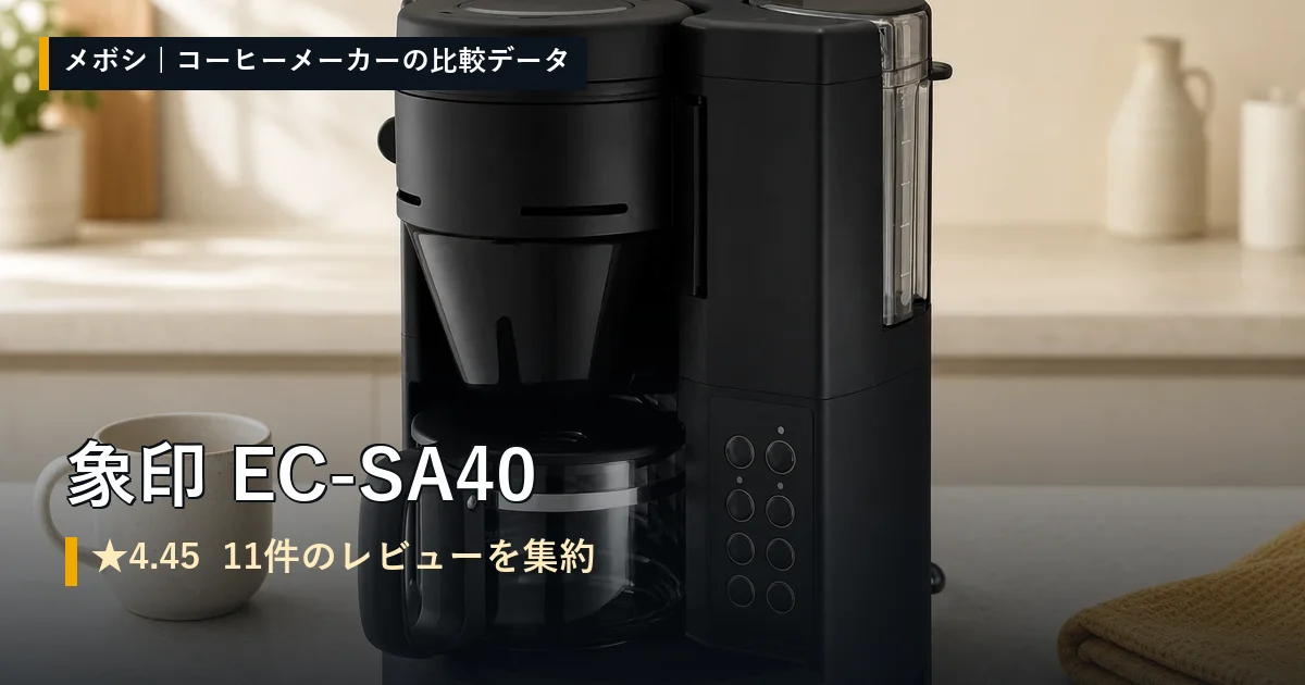 象印 EC-SA40のレビューデータまとめ
