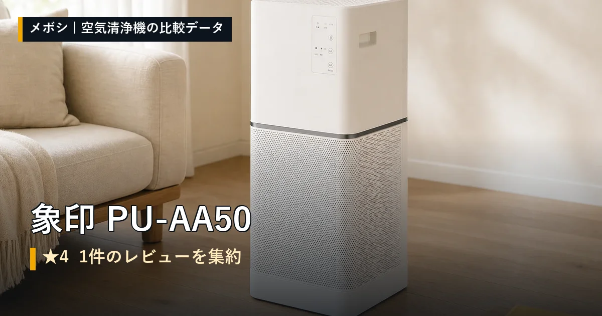象印 PU-AA50のレビューデータまとめ